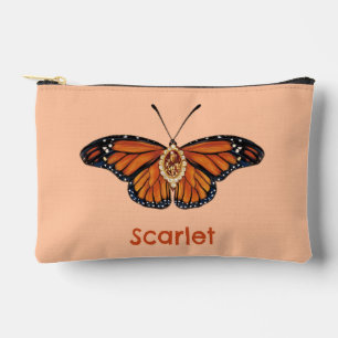 Gepersonaliseerde november Citrine Monarch Butterf Etui