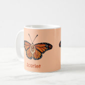 Gepersonaliseerde november Citrine Monarch Butterf Koffiemok (Voorkant links)