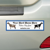 Gepersonaliseerde Nubian Dairy Goat Bumpersticker (Op auto)