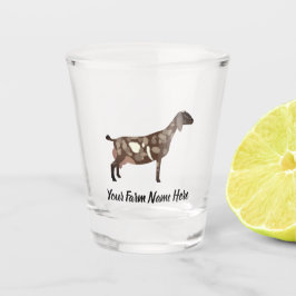 Gepersonaliseerde Nubian Dairy Goat Shot Glas