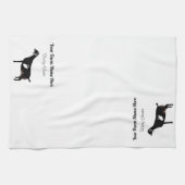 Gepersonaliseerde Nubian Dairy Goat Theedoek (Horizontaal)