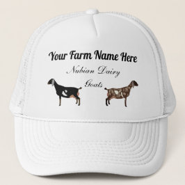 Gepersonaliseerde Nubian Dairy Goats Trucker Pet