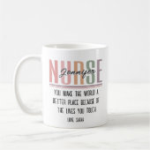 Gepersonaliseerde Nurse Appreciation Gift Mok (Links)