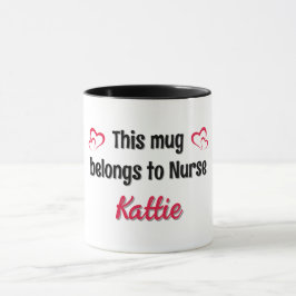 Gepersonaliseerde Nurse Coffee Mok Gift