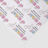 Gepersonaliseerde Nurse Gift Wrap Tissuepapier (Detail)