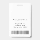 Gepersonaliseerde Nurse Practitioner Foto ID Bevei Badge (Achterkant)