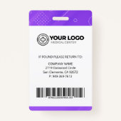 Gepersonaliseerde Nurse Practitioner NP Foto Badge (Achterkant)