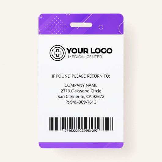 Gepersonaliseerde Nurse Practitioner NP Foto Badge (Achterkant)