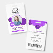 Gepersonaliseerde Nurse Practitioner NP Fotonaam Badge (Front & Back)