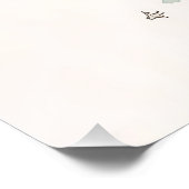 Gepersonaliseerde Nursery Art – Vogel met rode bal Perfect Poster (Hoek)