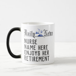 Gepersonaliseerde Nurse's Retirement Gift Headline Magische Mok