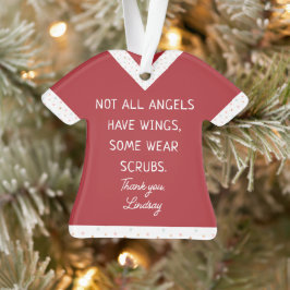 Gepersonaliseerde Nursing Scrub top Kerst Ornament