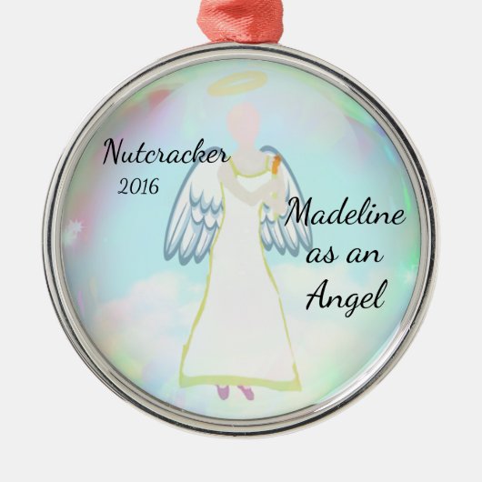 Gepersonaliseerde Nutcracker Ornament - Angel (Voorkant)