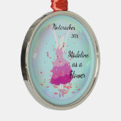 Gepersonaliseerde Nutcracker Ornament - Bloem (Rechts)