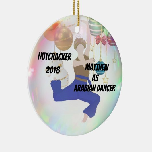 Gepersonaliseerde Nutcracker Ornament - Boy Arabia (Rechts)