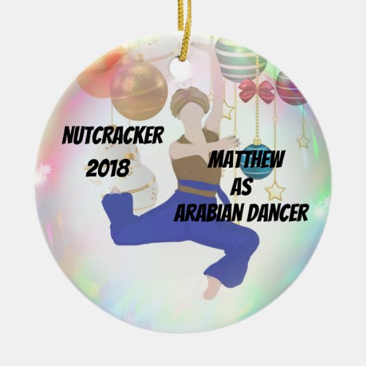 Gepersonaliseerde Nutcracker Ornament - Boy Arabia (Voorkant)