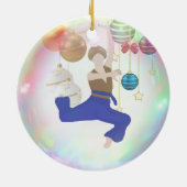 Gepersonaliseerde Nutcracker Ornament - Boy Arabia (Achterkant)