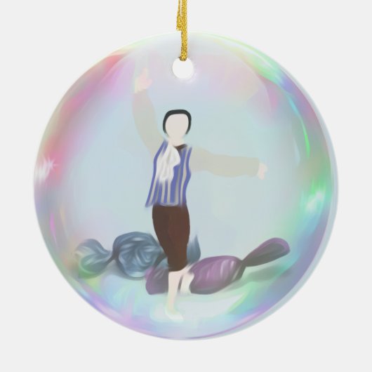 Gepersonaliseerde Nutcracker Ornament - Boy Mirlit (Achterkant)