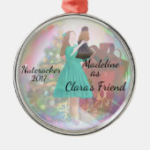 Gepersonaliseerde Nutcracker Ornament - Clara's vr (Voorkant)