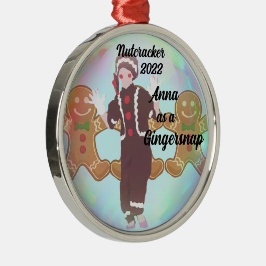 Gepersonaliseerde Nutcracker Ornament - Gingersnap (Rechts)