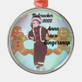 Gepersonaliseerde Nutcracker Ornament - Gingersnap (Voorkant)
