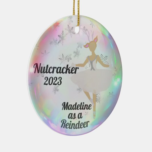Gepersonaliseerde Nutcracker Ornament - Sneeuwkoni (Rechts)