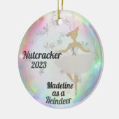 Gepersonaliseerde Nutcracker Ornament - Sneeuwkoni (Links)
