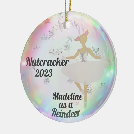Gepersonaliseerde Nutcracker Ornament - Sneeuwkoni (Links)