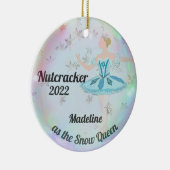 Gepersonaliseerde Nutcracker Ornament - Sneeuwkoni (Rechts)