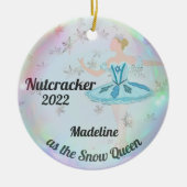 Gepersonaliseerde Nutcracker Ornament - Sneeuwkoni (Voorkant)