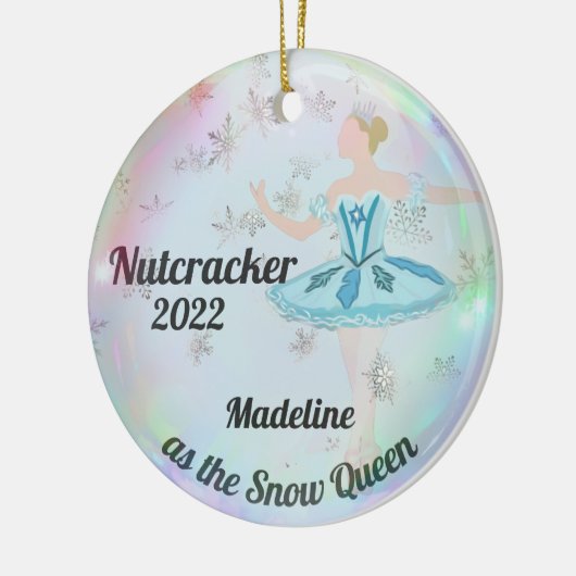 Gepersonaliseerde Nutcracker Ornament - Sneeuwkoni (Links)