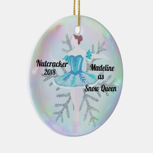 Gepersonaliseerde Nutcracker Ornament - Sneeuwkoni (Rechts)