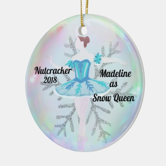 Gepersonaliseerde Nutcracker Ornament - Sneeuwkoni (Links)