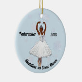 Gepersonaliseerde Nutcracker Ornament - Sneeuwkoni (Rechts)