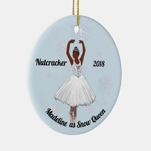 Gepersonaliseerde Nutcracker Ornament - Sneeuwkoni (Rechts)
