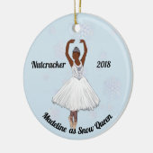 Gepersonaliseerde Nutcracker Ornament - Sneeuwkoni (Links)