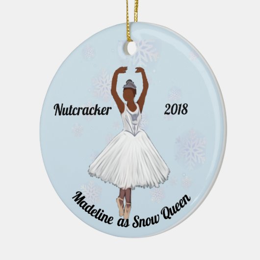 Gepersonaliseerde Nutcracker Ornament - Sneeuwkoni (Links)