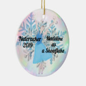 Gepersonaliseerde Nutcracker Ornament - Snowflake (Rechts)