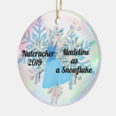 Gepersonaliseerde Nutcracker Ornament - Snowflake (Links)