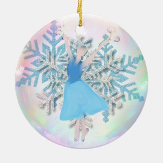 Gepersonaliseerde Nutcracker Ornament - Snowflake (Achterkant)