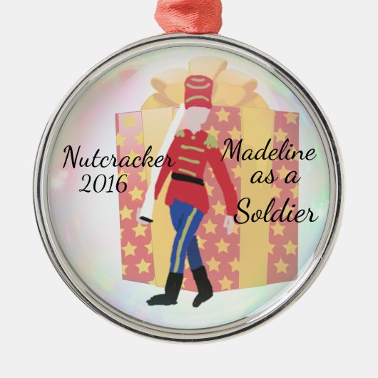 Gepersonaliseerde Nutcracker Ornament - Soldier (Voorkant)