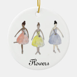 Gepersonaliseerde Nutcracker Waltz van de Bloemen Keramisch Ornament
