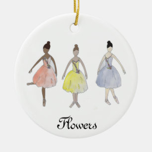 Gepersonaliseerde Nutcracker Waltz van de Bloemen Keramisch Ornament
