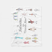 Gepersonaliseerde Nutkraker Ballet Fleece Deken (Voorkant)