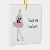 Gepersonaliseerde Nutkraker Ballet Keramisch Ornament (Rechts)