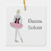 Gepersonaliseerde Nutkraker Ballet Keramisch Ornament (Voorkant)