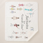 Gepersonaliseerde Nutkraker Ballet Sherpa Deken (Voorkant)