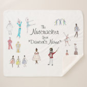 Gepersonaliseerde Nutkraker Ballet Sherpa Deken (Voorkant (horizontaal))