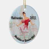 Gepersonaliseerde Nutkraker Ornament - Russische M (Rechts)