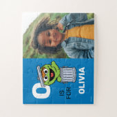 Gepersonaliseerde O is voor Oscar de Grouch | Foto Legpuzzel (Verticaal)